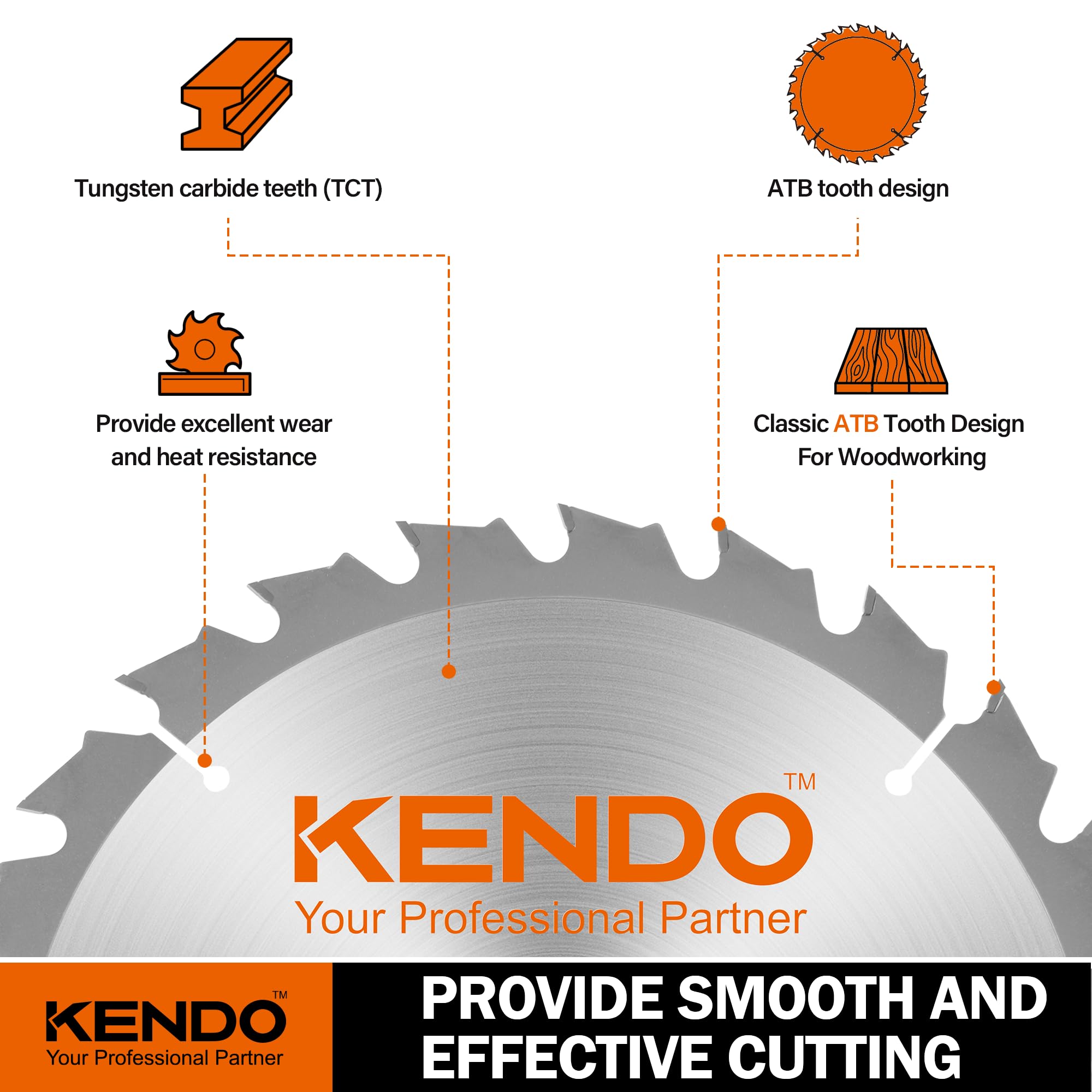 Kendo table saw in action with a clean cut demo