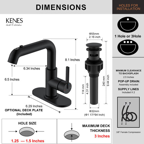 KENES ergonomic handle for smooth water control and easy operation