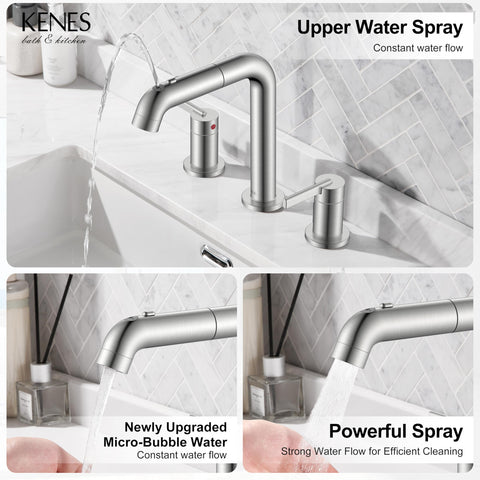 KENES upper spray mode delivers precise gargle water for closer cleaning.