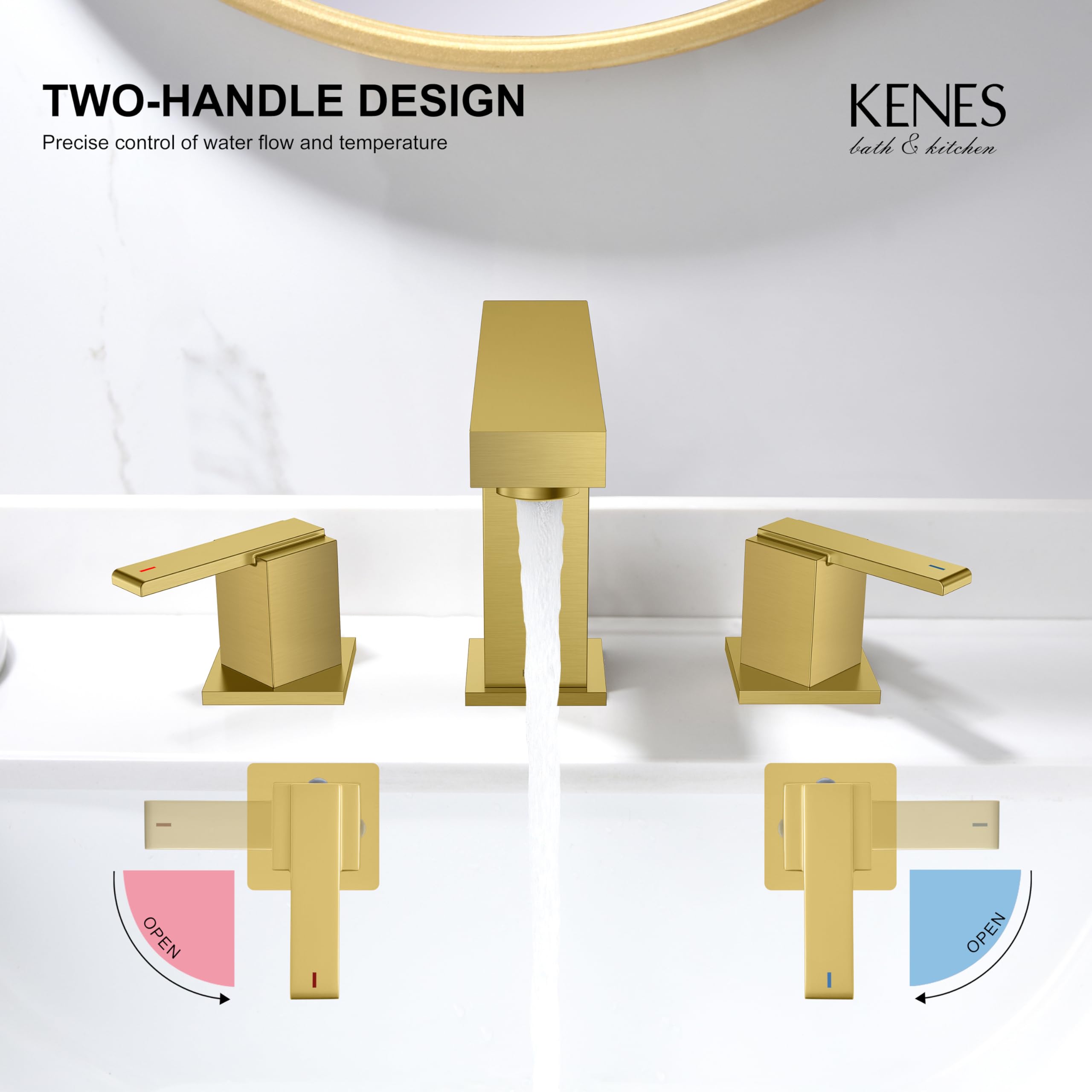 KENES aerated flow delivering smooth daily use in the bathroom