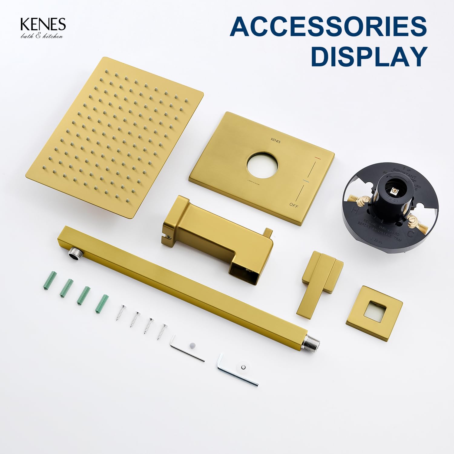 KENES comprehensive kit enables a coordinated bathroom upgrade.