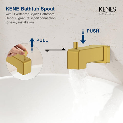 KENES high-quality brass and stainless steel construction shown.