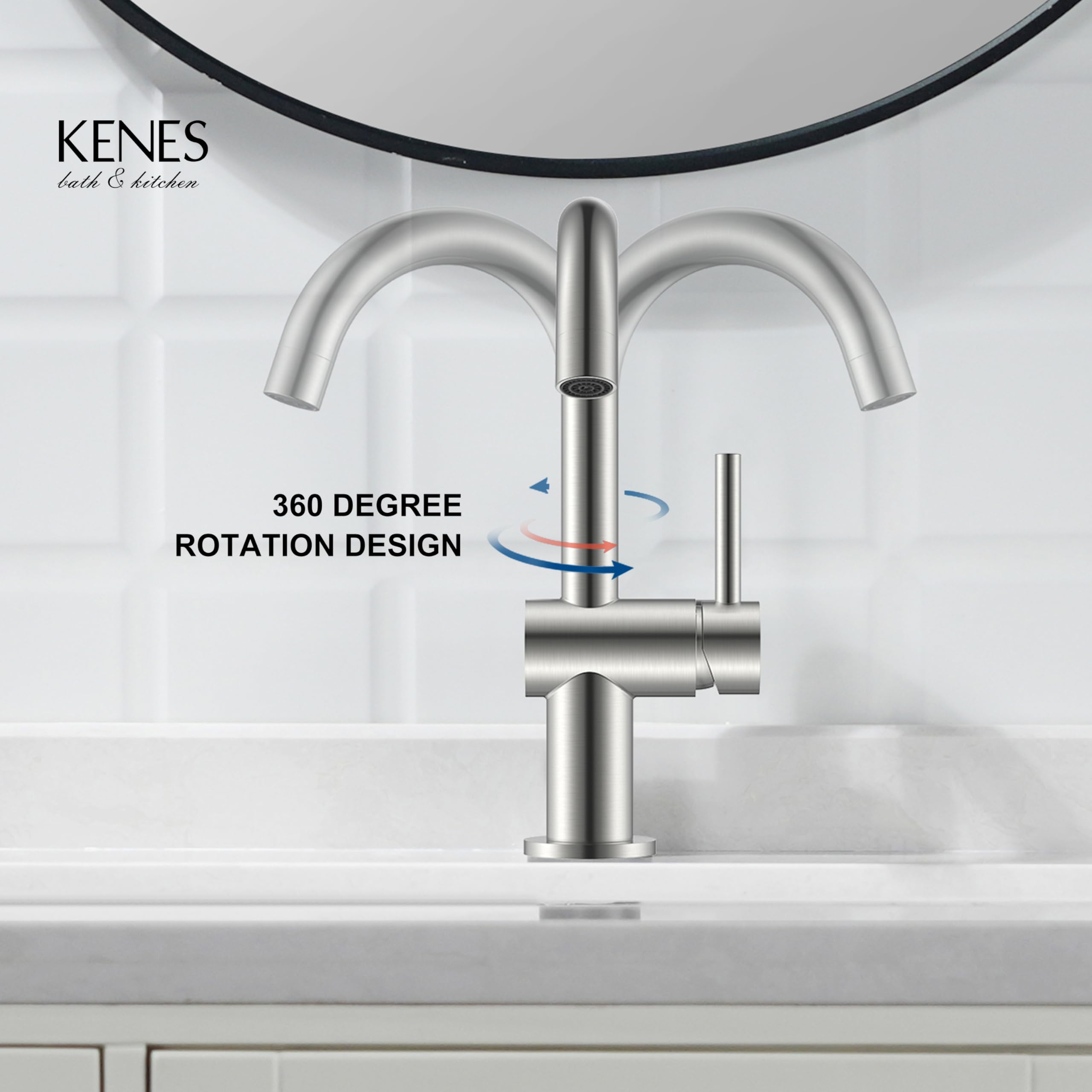 KENES KE-9005B two-head connection supports flexible water delivery