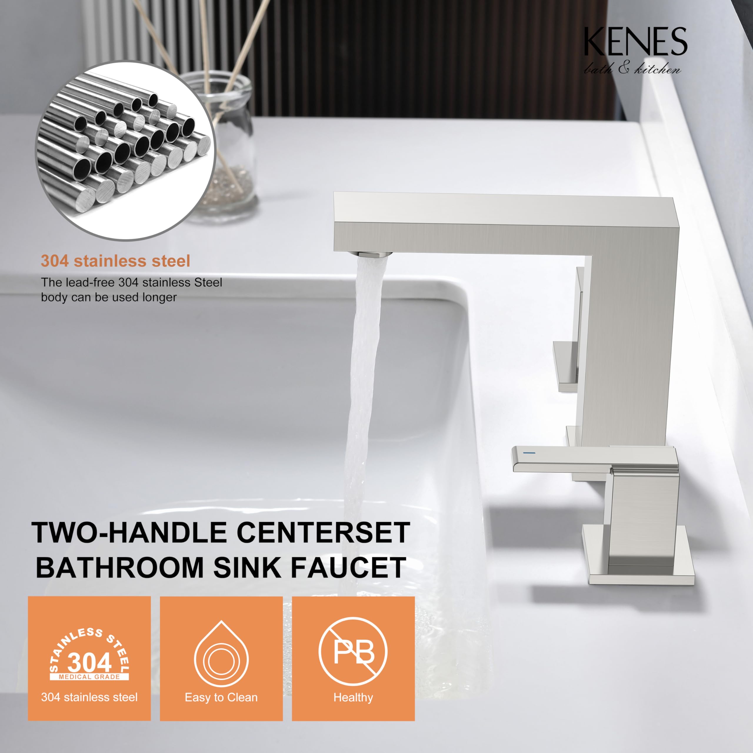 KENES fingerprint-resistant finish stays clean with less maintenance.