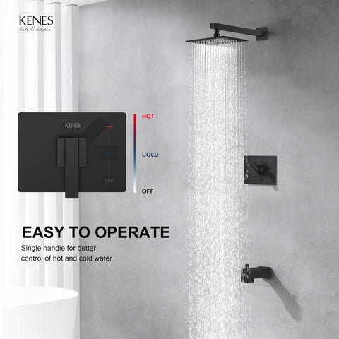 KENES KE-6024A-2 shower valve included for reliable control