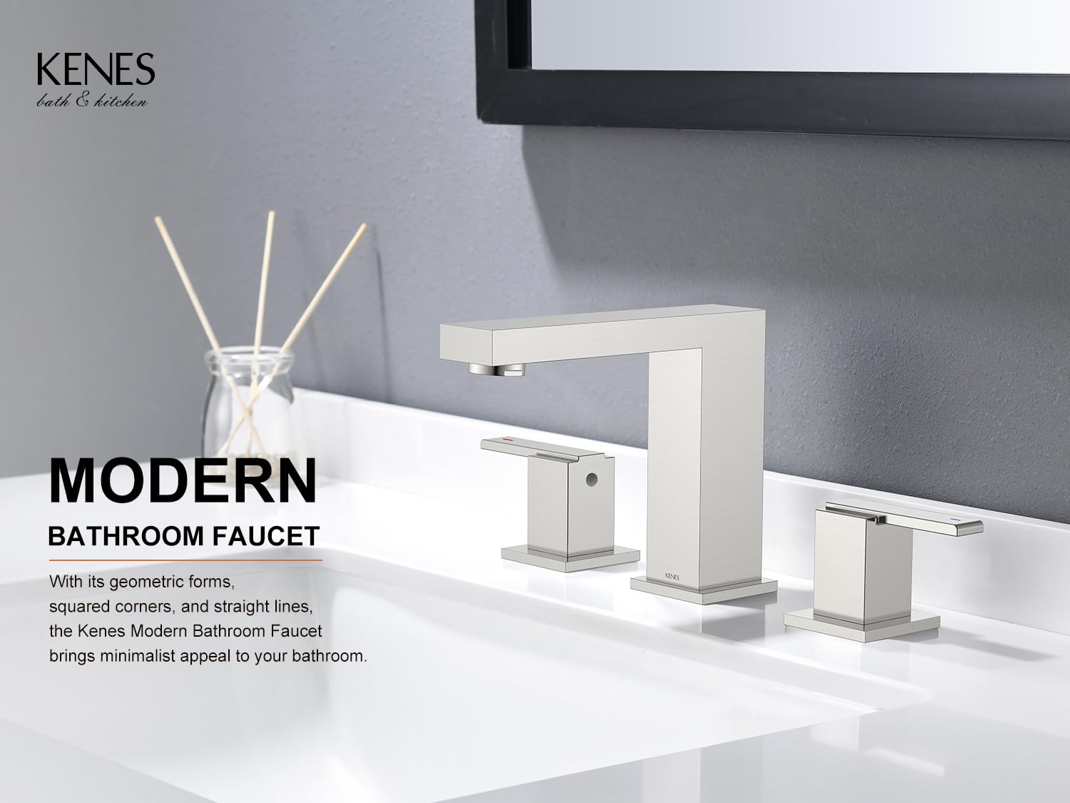 KENES KE-9050 two-handle levers enable comfortable, precise water control for daily routines.