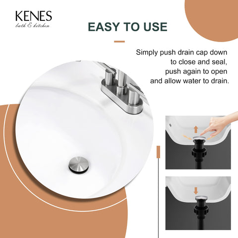 KENES KE-P300A anti-clogging drain traps debris and hair