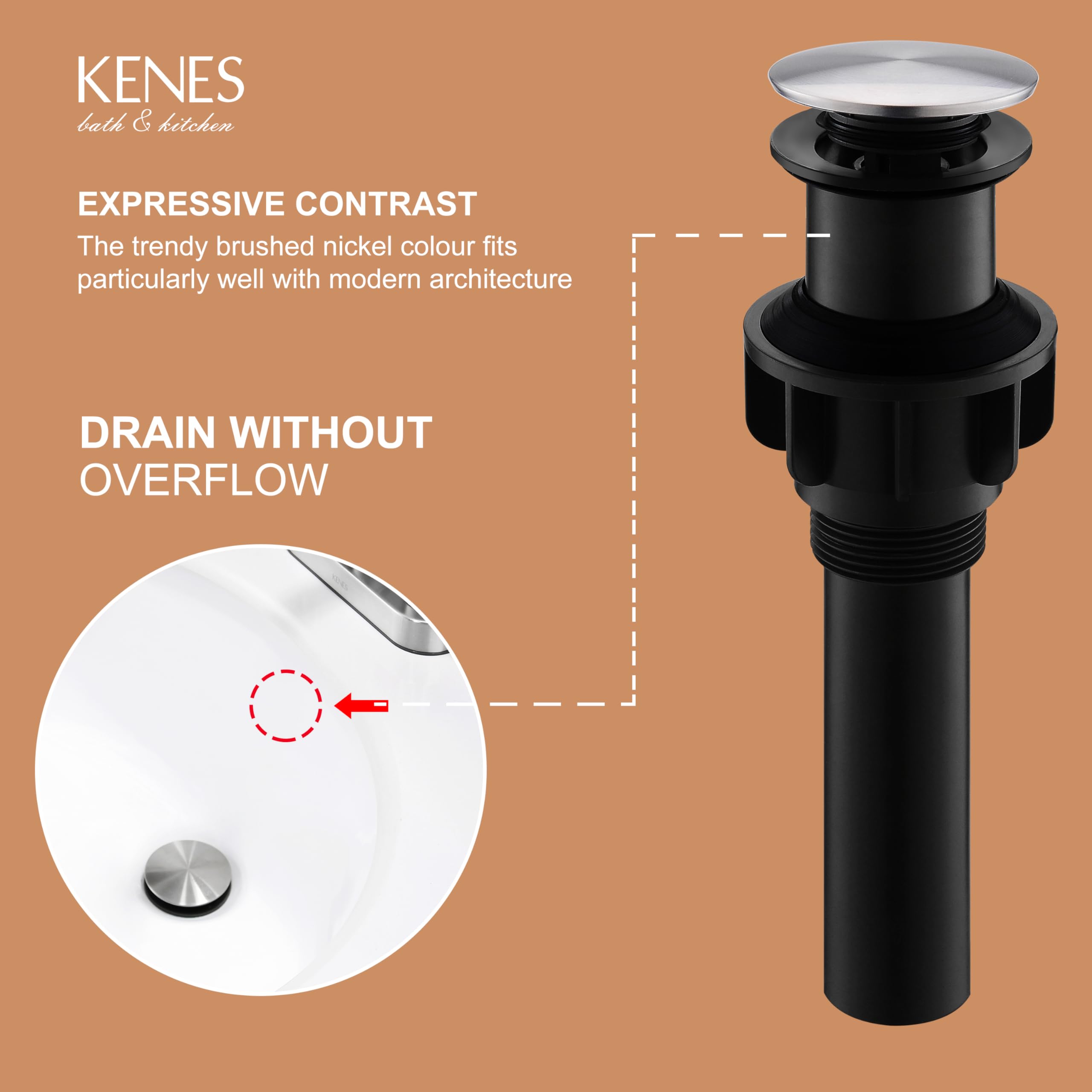 KENES KE-P300A installation hand-tightened setup for quick DIY install