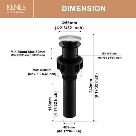 KENES KE-P300A thickened nuts install by hand for tool-free setup