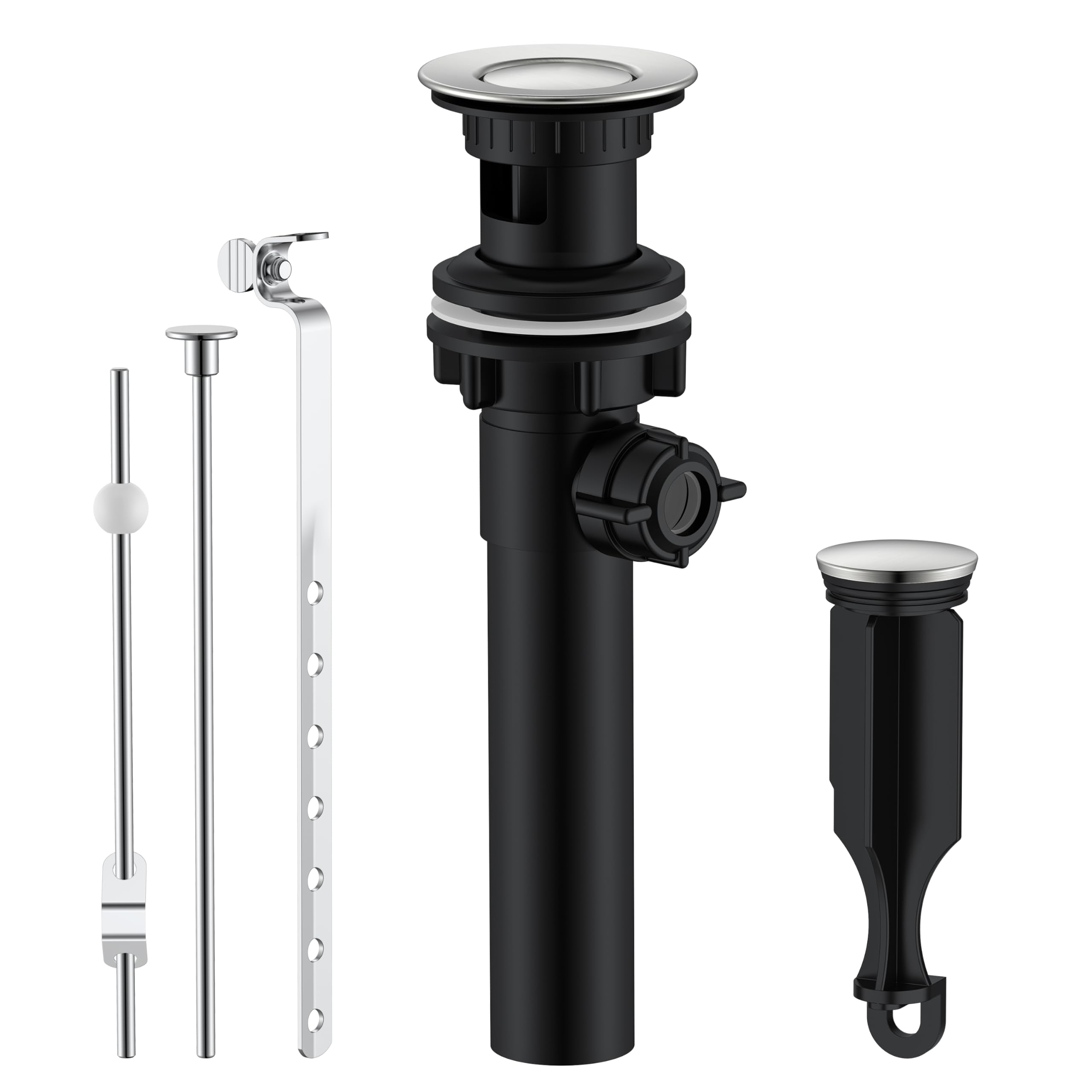 KENES LJ-P701 lift-rod-operation for fast seal and drain in busy bathrooms.