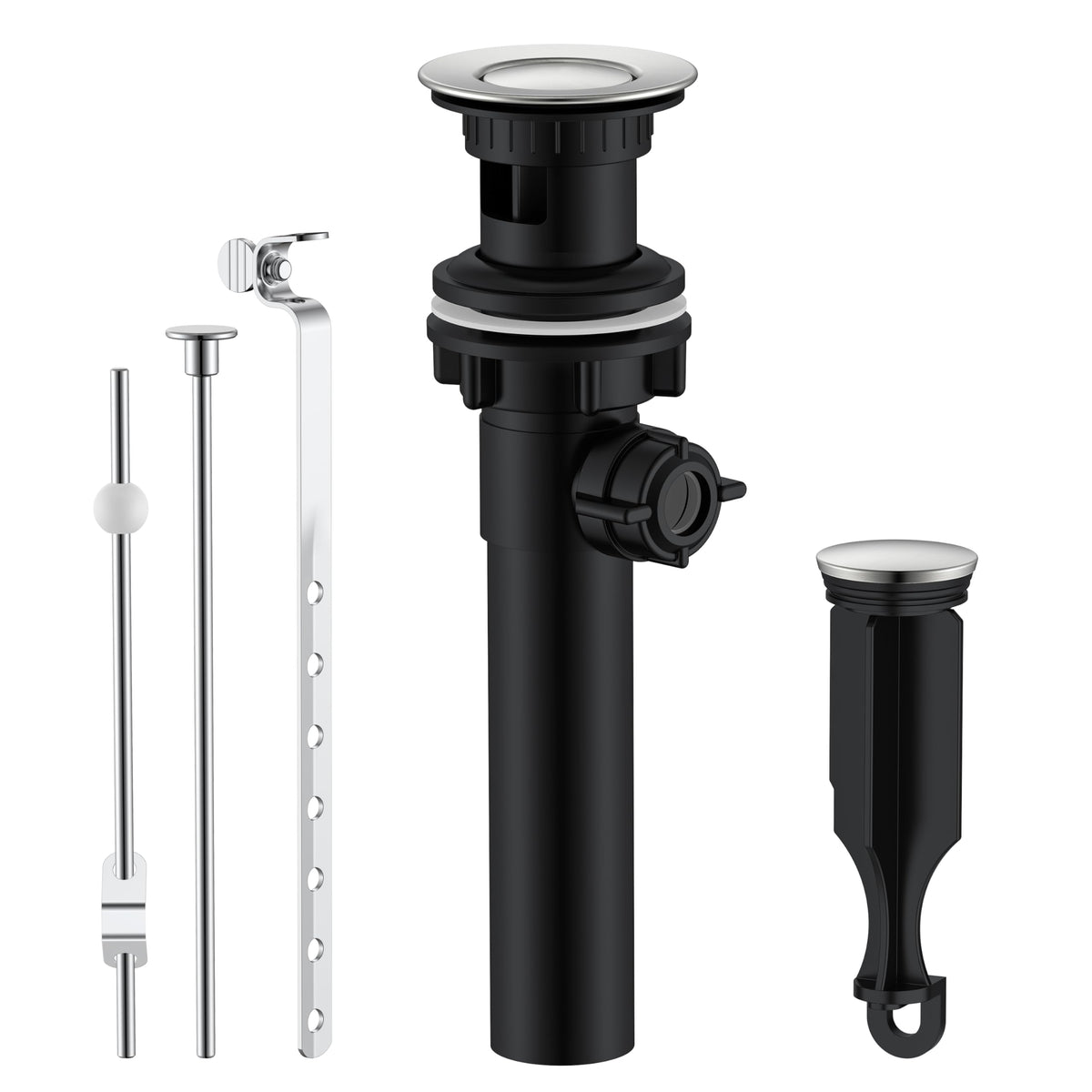 KENES LJ-P701 lift-rod-operation for fast seal and drain in busy bathrooms.