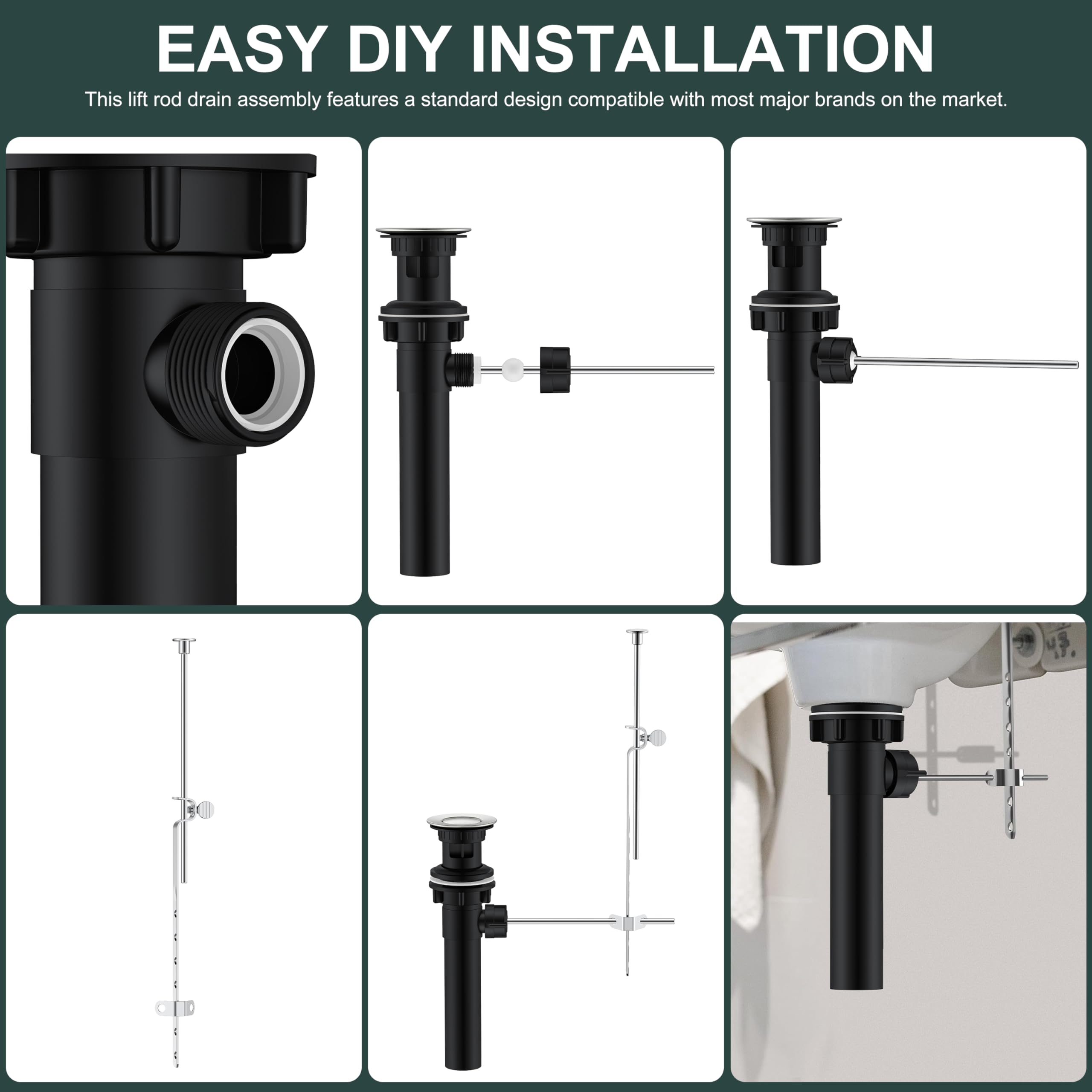 KENES LJ-P701 max-sink-thickness for up to 1.97 inches fits many sinks.