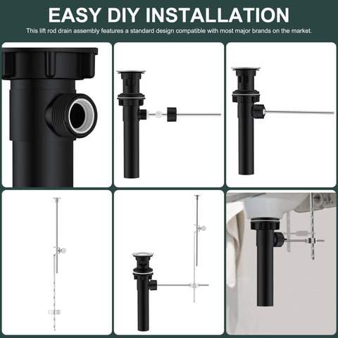 KENES LJ-P701 max-sink-thickness for up to 1.97 inches fits many sinks.