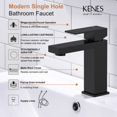 KENES LJ-9031-2 single-handle operation, smooth water control