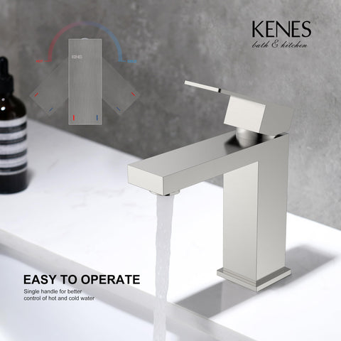 KENES LJ-9031 lever handle provides precise one-handed water control.