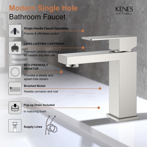 KENES LJ-9031 two-head quick connection enables DIY installation in minutes.