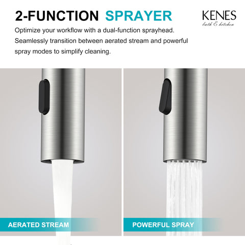 KENES LJ-9069 pop-up drain component ensures a clean, clog-resistant sink look.