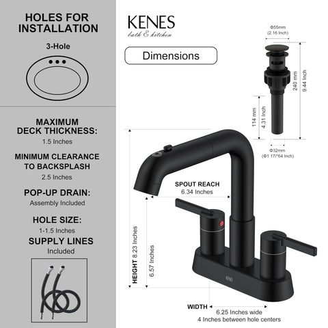 KENES supply lines and plumbing connections for reliable water delivery