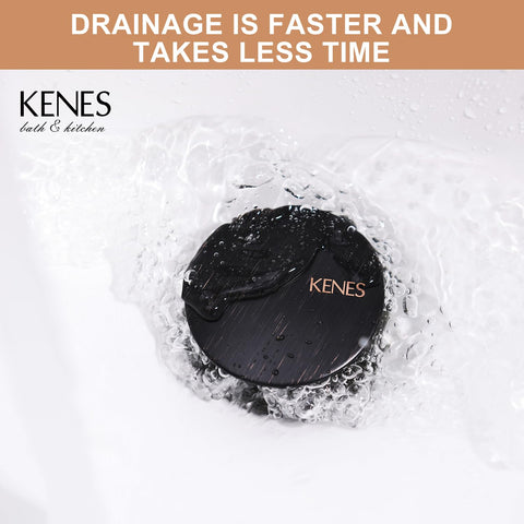 KENES no-overflow design sink drain keeps water flow under control.