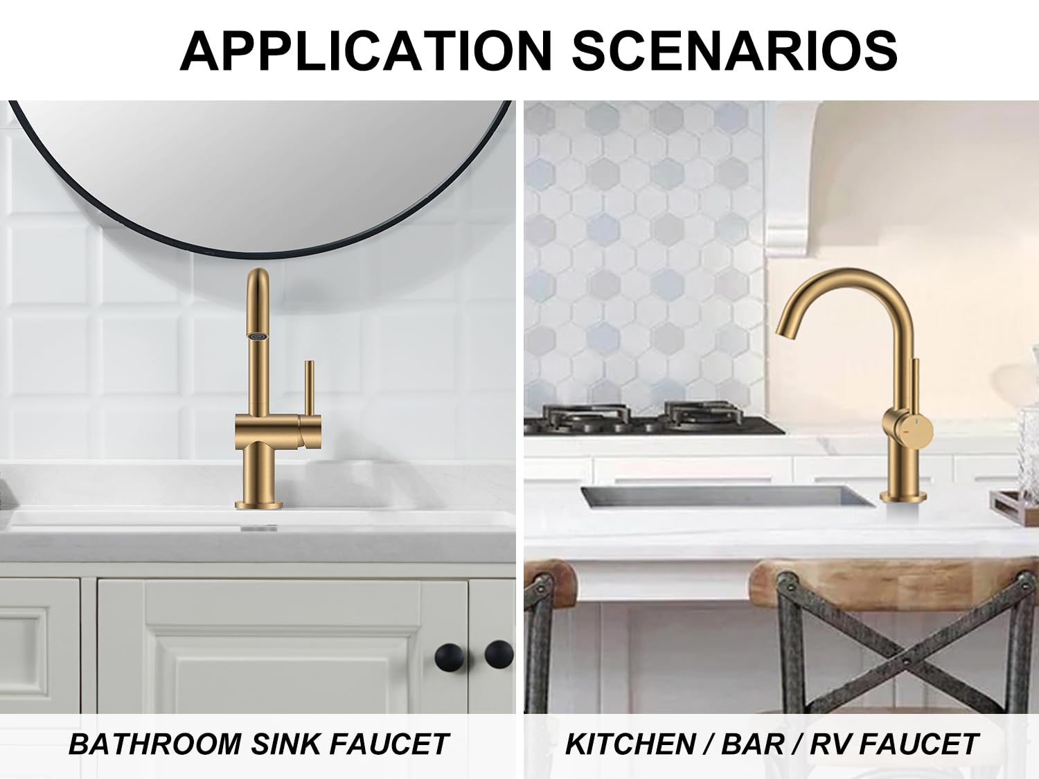 KENES pop-up drain and fittings included for complete upgrade.