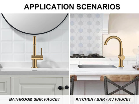 KENES pop-up drain and fittings included for complete upgrade.