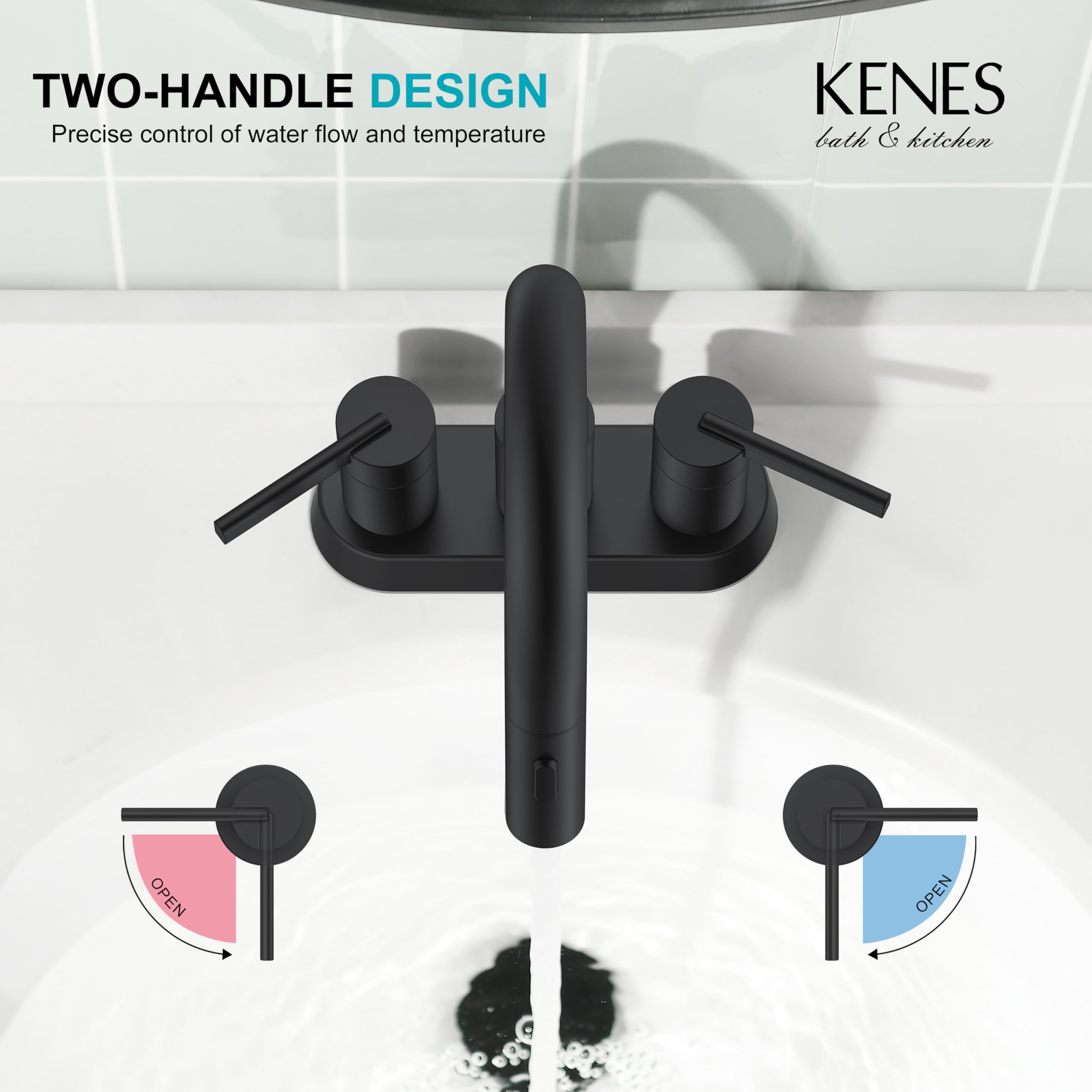 KENES pull-down spray with two modes enables precise cleaning and rinsing