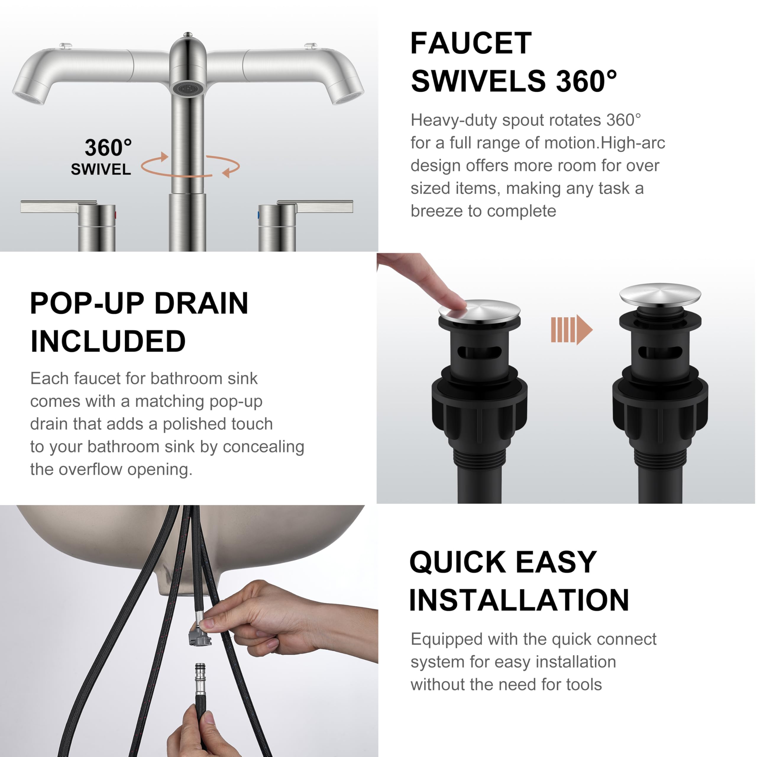KENES quick-connect hose ensures accurate connection with audible click.