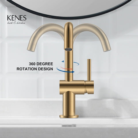KENES RV camper faucet ready for portable, compact spaces.