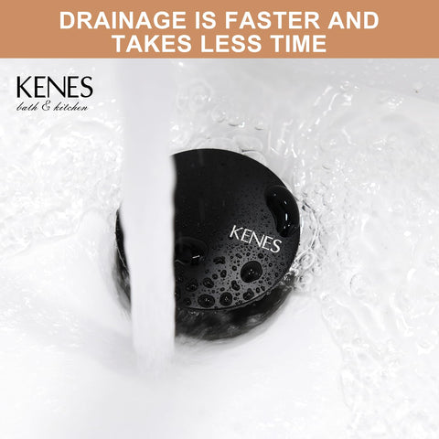 KENES stainless steel and ABS construction resists rust and leaks over time.