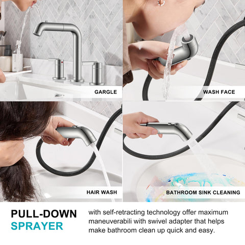 KENES 3-hole to 16-inch compatibility for flexible bathroom layouts.