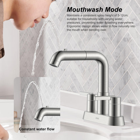 KENES upper water jet gargle mode for controlled rinsing