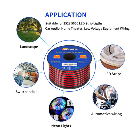 KENGIYEL easy peel and cut 14awg cable for DIY projects
