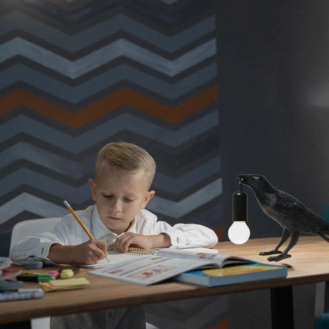 KENJIEY Raven Lamp size and dimensions fit small to medium desks