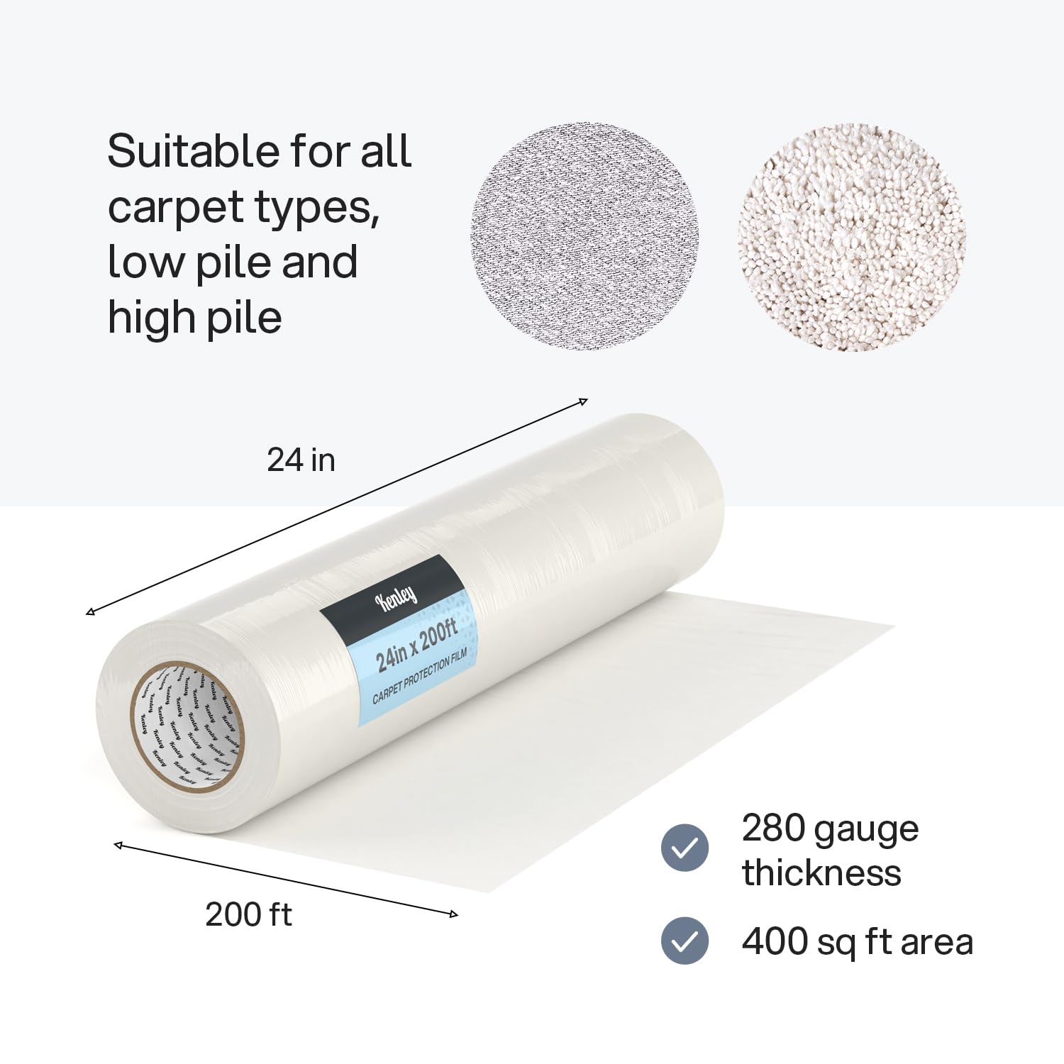 Kenley protection film suitable for 30-day projects supports versatile indoor tasks