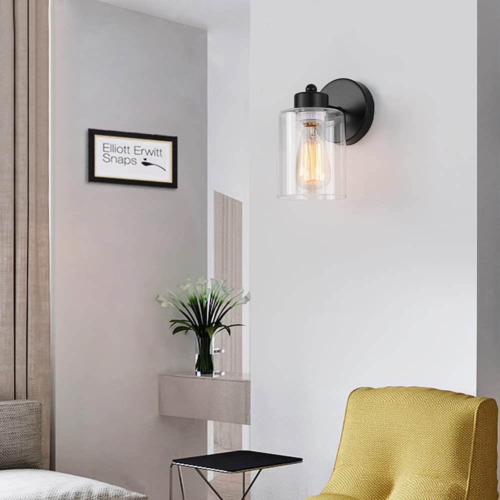 KENMI clear glass shade close-up showing light diffusion