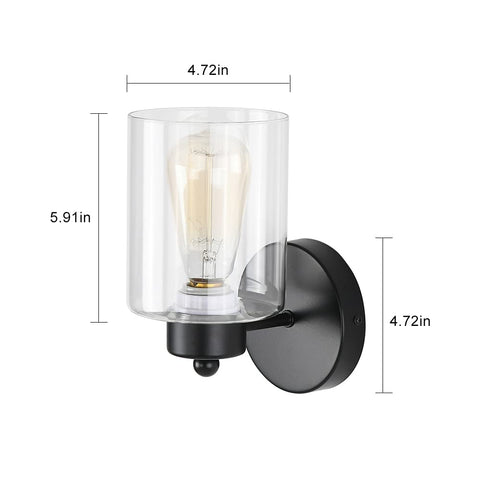KENMI wall sconce angled mount for up or down installation