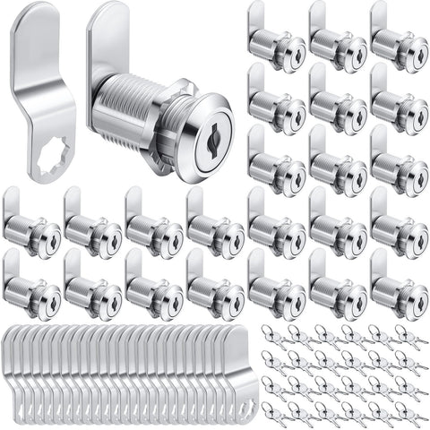 Kenning 24-piece cabinet lock set for secure drawers and compartments