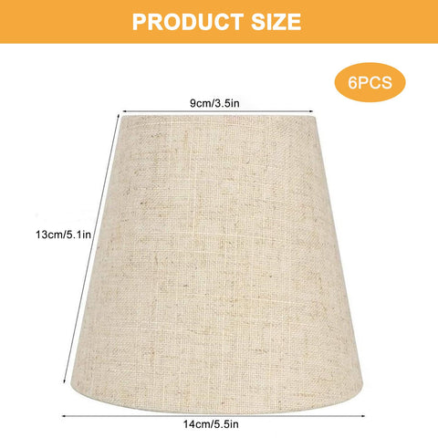 Kenqulio mini linen lampshade close-up shows fabric texture and clean lines.