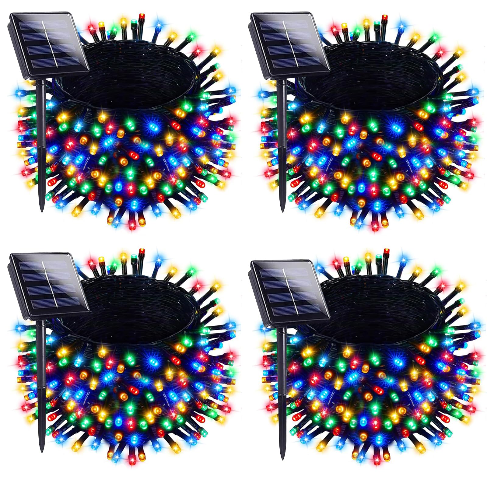 KENTA solar Christmas lights outdoor 4-pack illuminate patios and trees