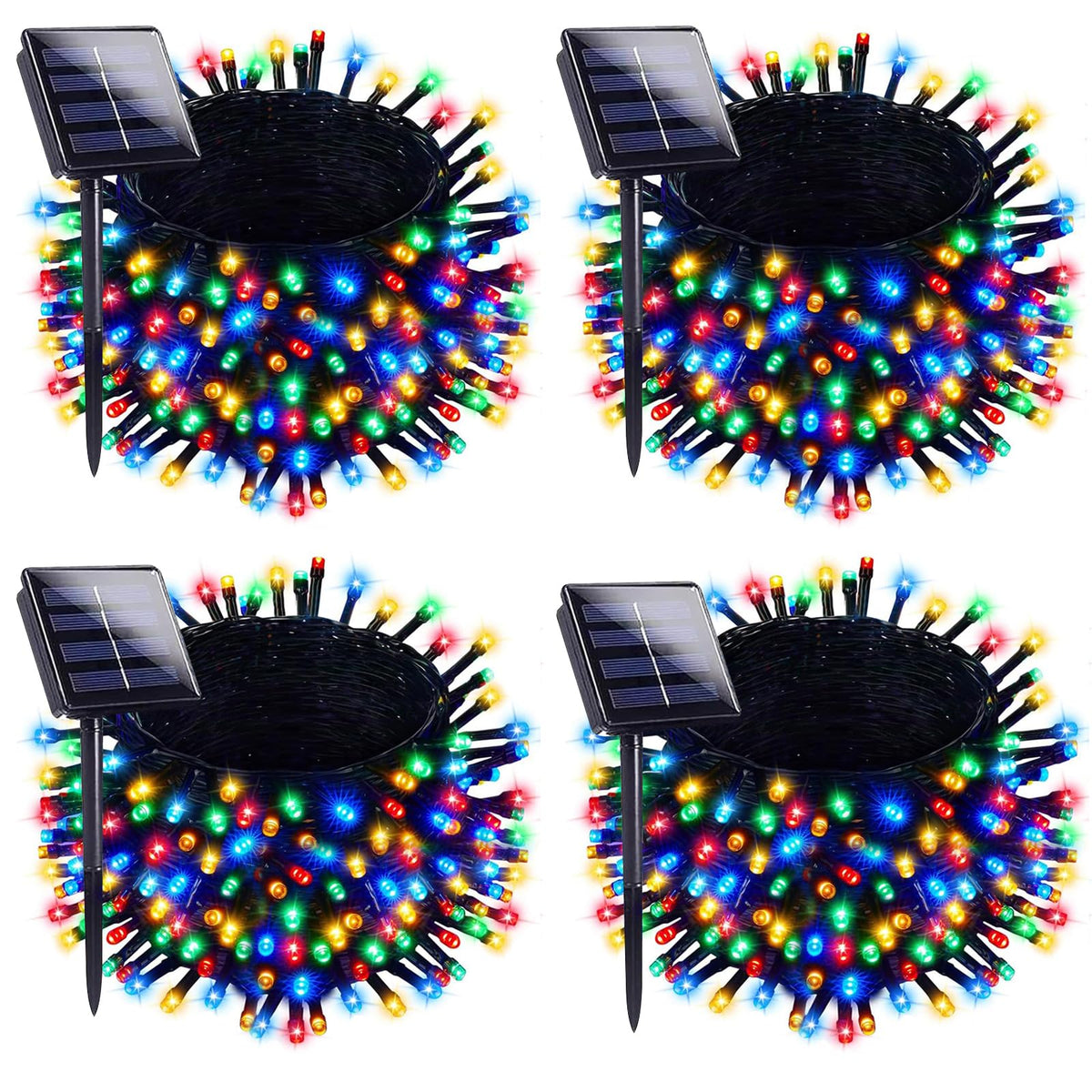 KENTA solar Christmas lights outdoor 4-pack illuminate patios and trees