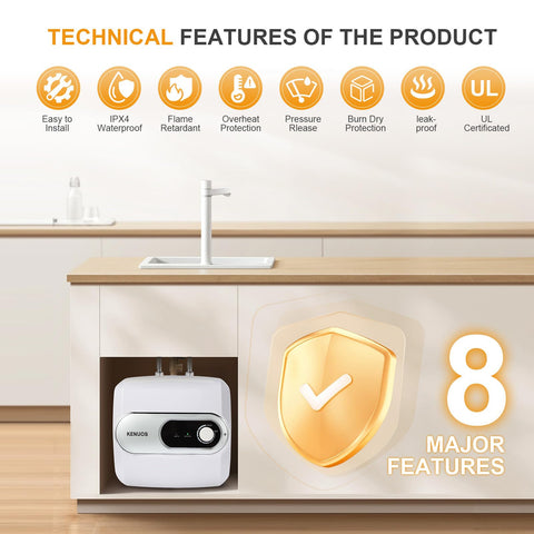 KENUOS 3-way diverter valve enables two hot water outlets.