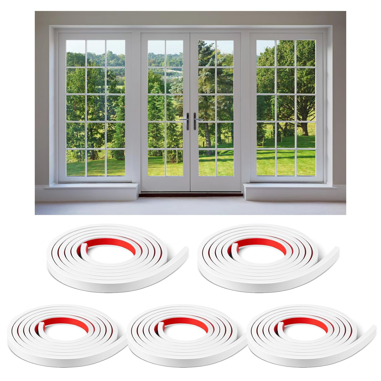 KEOHOLI five-rolls grid kit packaging shows easy DIY window upgrade.