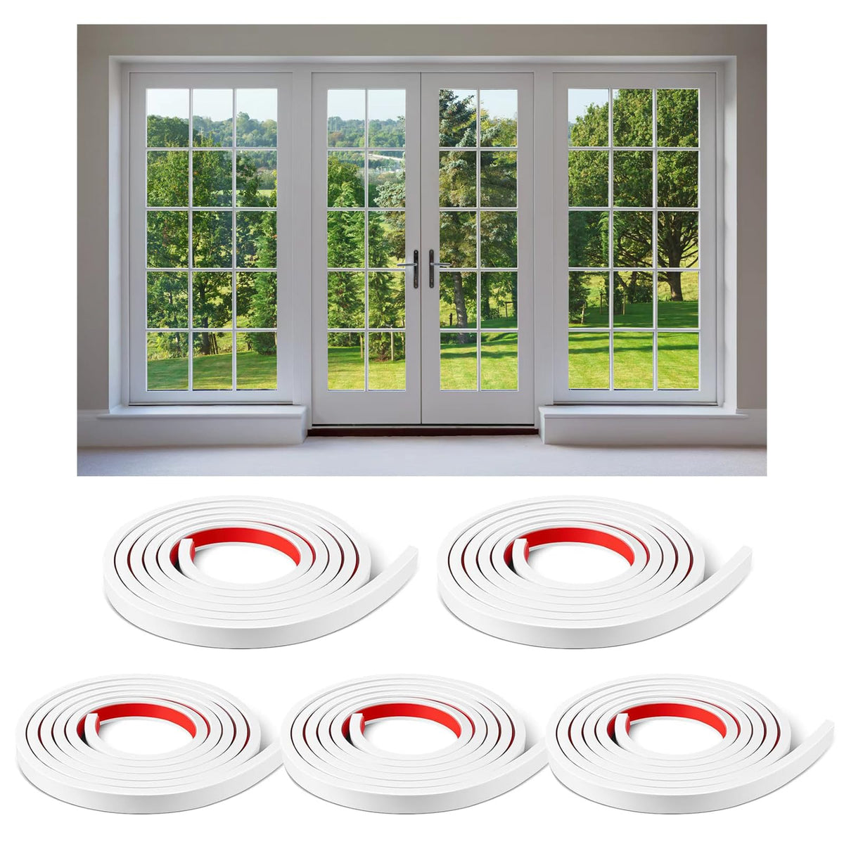 KEOHOLI five-rolls grid kit packaging shows easy DIY window upgrade.