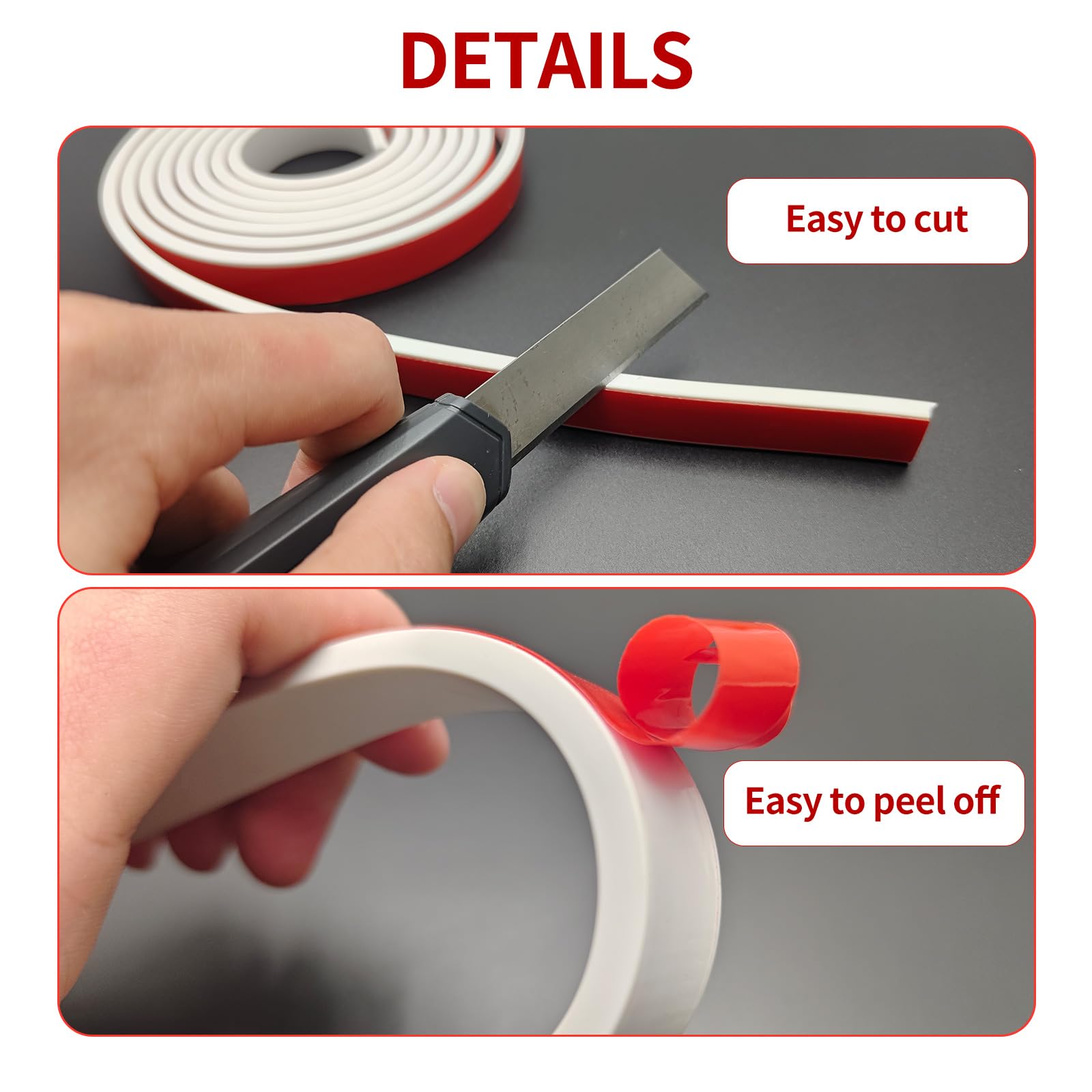 KEOHOLI PVC strip close-up highlights durable, wear-resistant material.