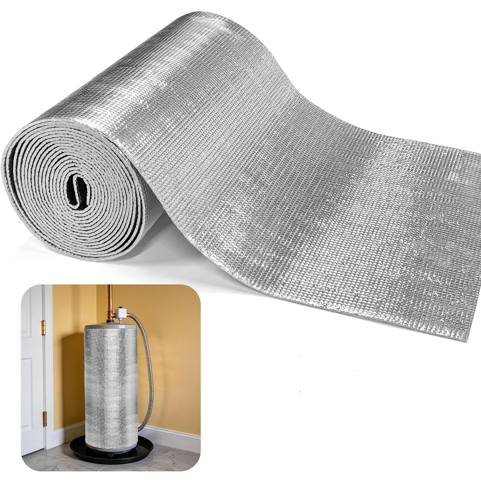 KEOHOLI water heater blanket full view highlighting insulation benefits