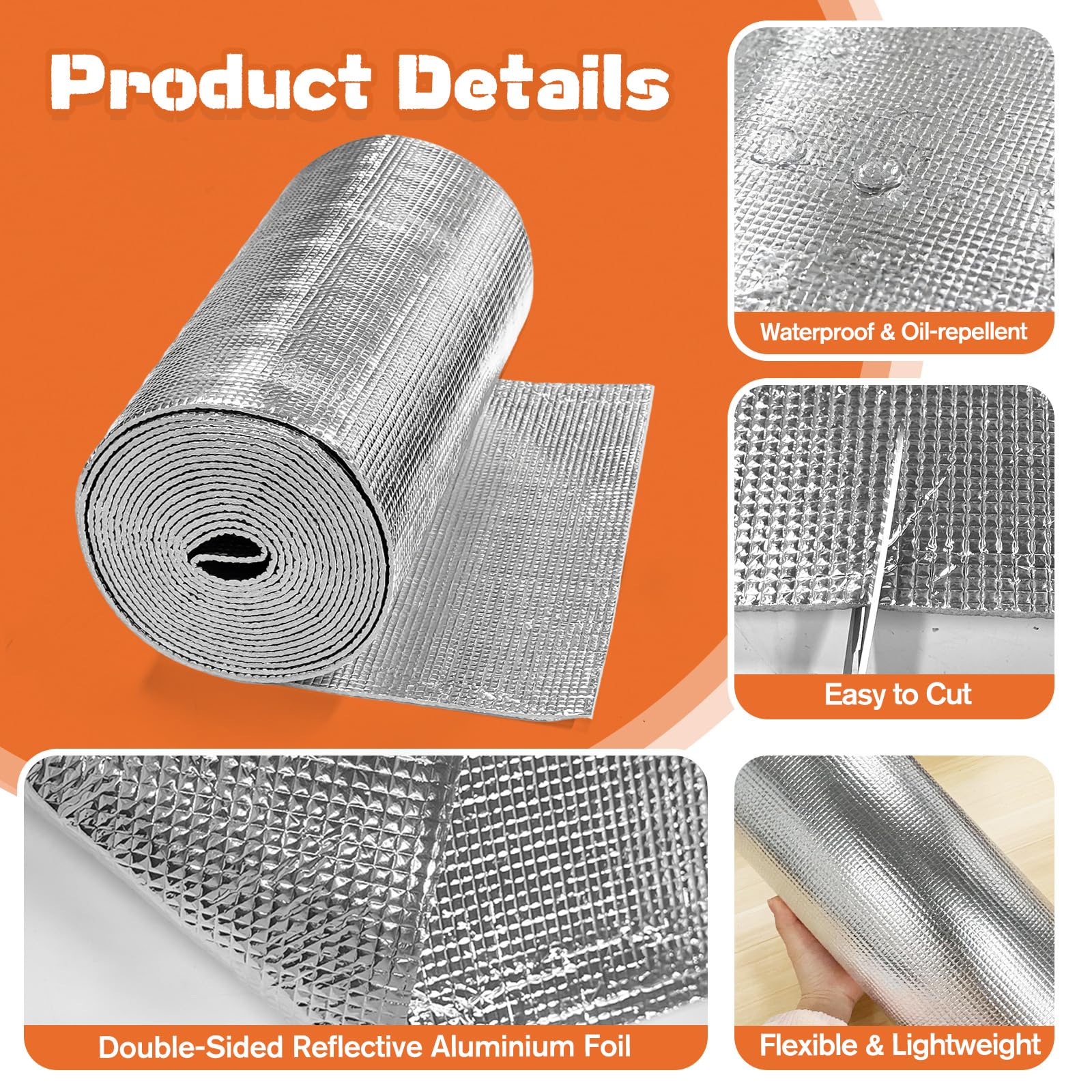 KEOHOLI waterproof surface on water heater blanket for easy cleaning