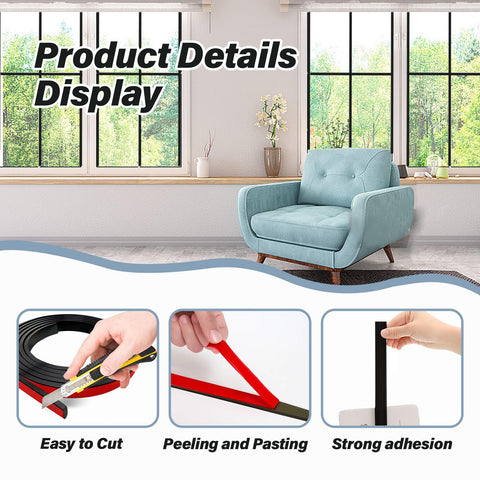 KEOHOLI window grid kit 0.6-inch wide profile for slim looks.