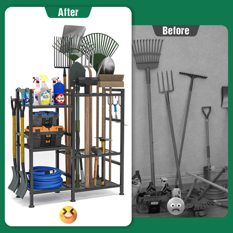 Keomaisyto powder-coated finish resists corrosion in sheds and garages.