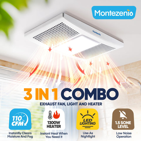 Keloslpy 110 CFM vent keeps mirrors fog-free and air fresh