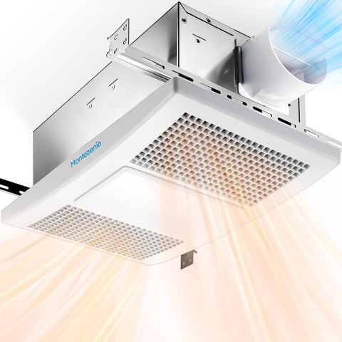 Keloslpy 3-in-1 bathroom fan with heater and LED light for efficient moisture control